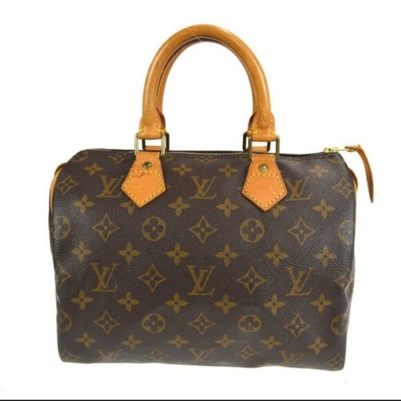 Authentic LOUIS VUITTON SPEEDY 25 HAND BAG PURSE MONOGRAM CANVAS